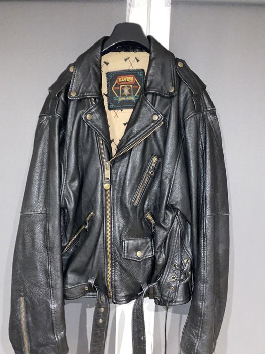 Skórzana kurtka Kaveri Garment vintage y2k