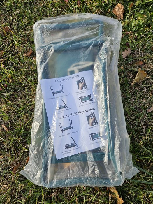 Складний садовий стілець колінник 2 в 1 з органайзером для інструмента