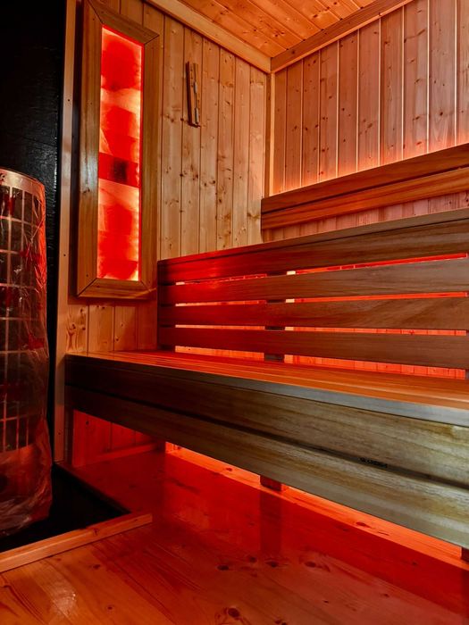 nowoczesna SAUNA ogrodowa PREMIUM