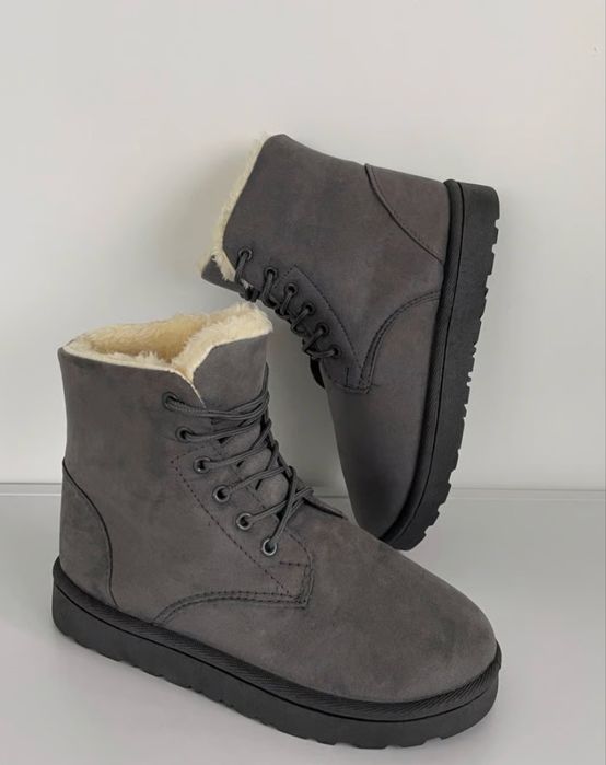 Сірі теплі уггі розмір 37