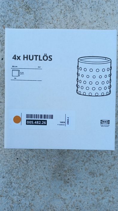 Conjunto de 4 copos-castiçal