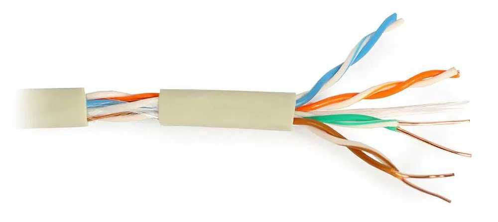 Przewód NETSET U/UTP 5e skrętka wew, klasa pal Eca [25m] E1408_1