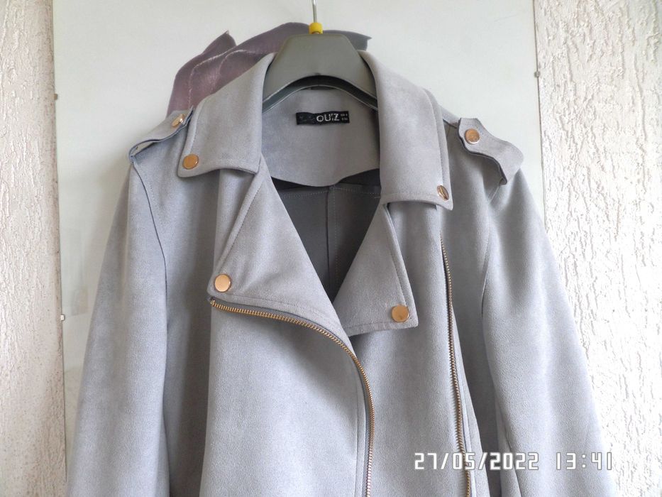 Quiz szara kurtka biker ramoneska 34/36