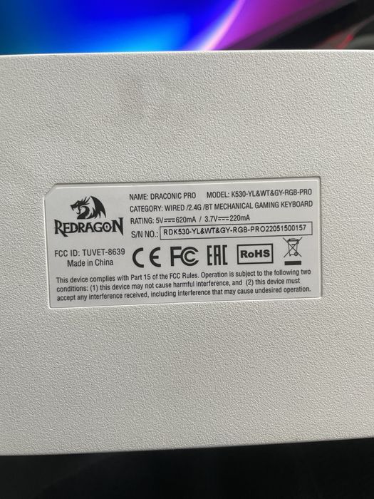 Klawiatura mechaniczna bezprzewodowa Draconic Pro