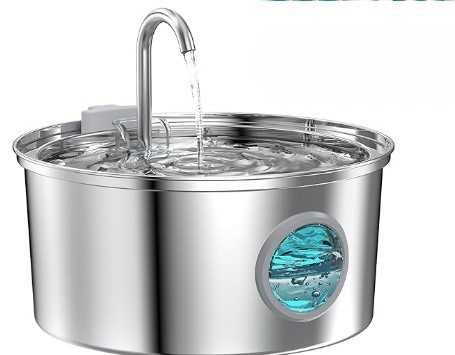 Фонтан поїлка Aonboy S3-SC з нержавіючої сталі для котів, собак, 3,2 л