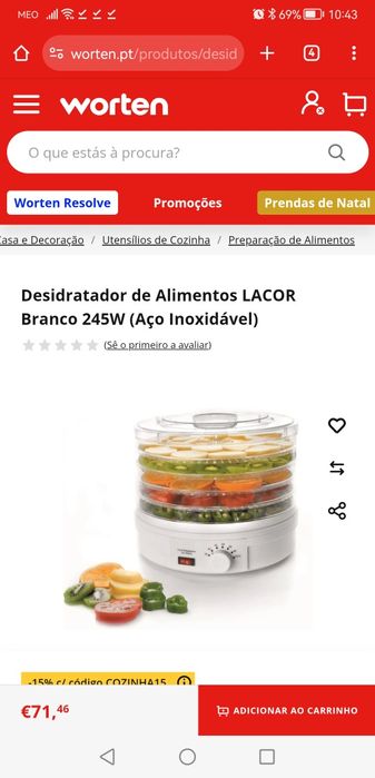 Desidratador de frutas NOVO