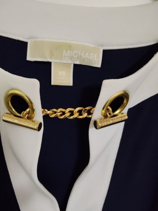 Lindo Vestido Azul Escuro Marca Michael Kors
