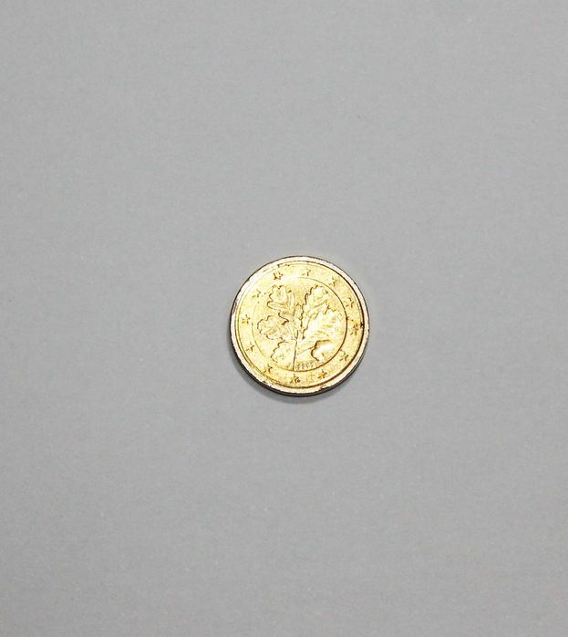 Moeda 1 cêntimo (dourada), 2002 Alemanha, cent euro