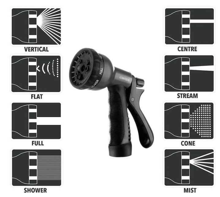 Mangueira extensível de 30 m - conexões de latão sólido - NOVA