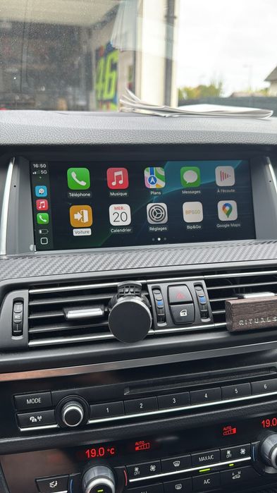 Rádio Android 14 com GPS BMW F10 F11 (Novo)
