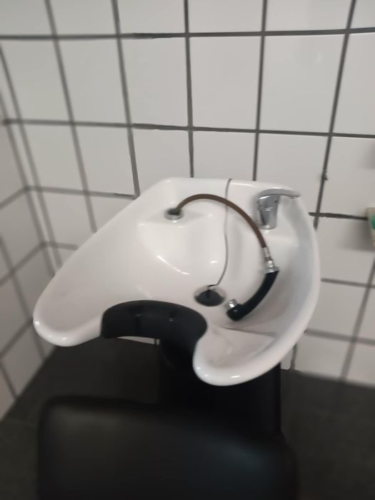 Rampa de lavagem cabeleireira