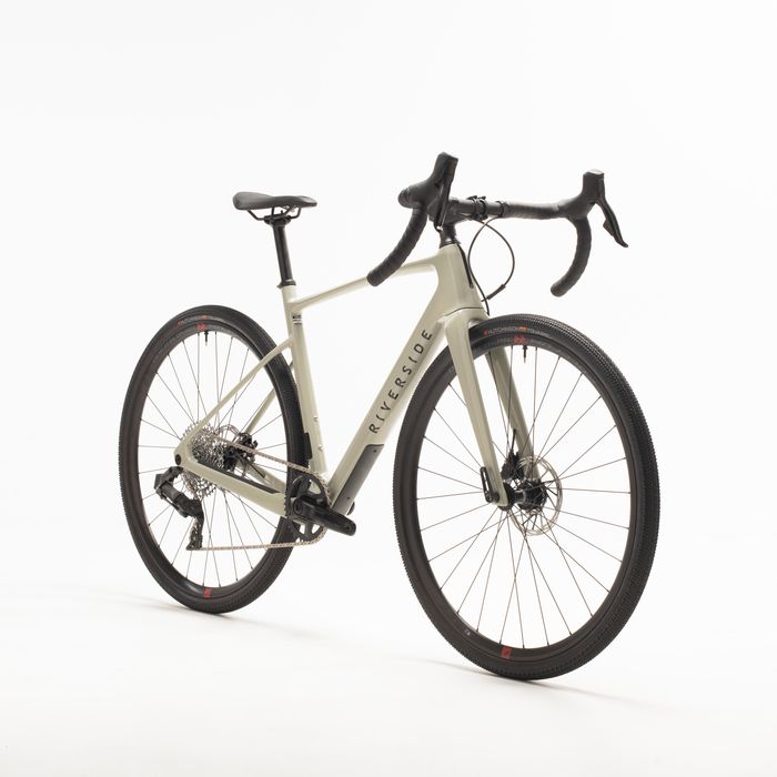 BICICLETA DE GRAVEL EM CARBONO RIVERSIDE GCR SRAM RIVAL ETAP