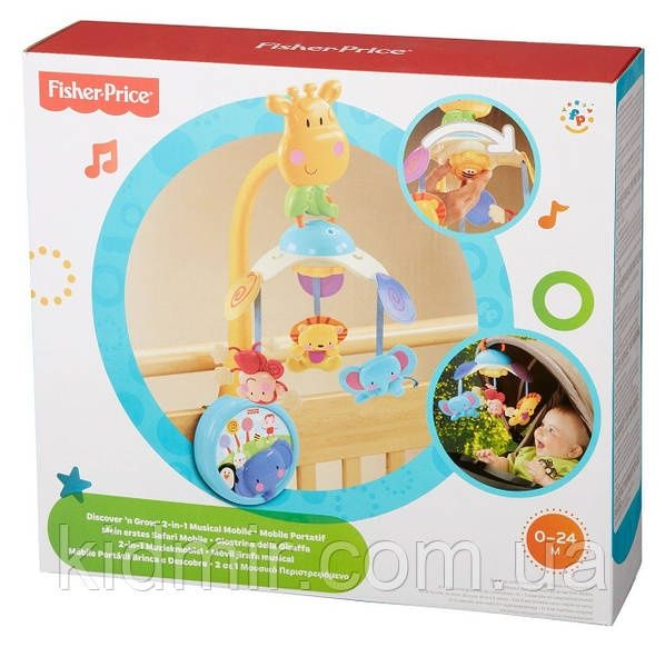 Fisher Price W9913 Мобіль музичний Іграшка на дитяче ліжечко