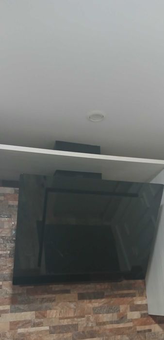 Extrator de 60 inclinado 3 velocidade,luz led em vidro todo preto
