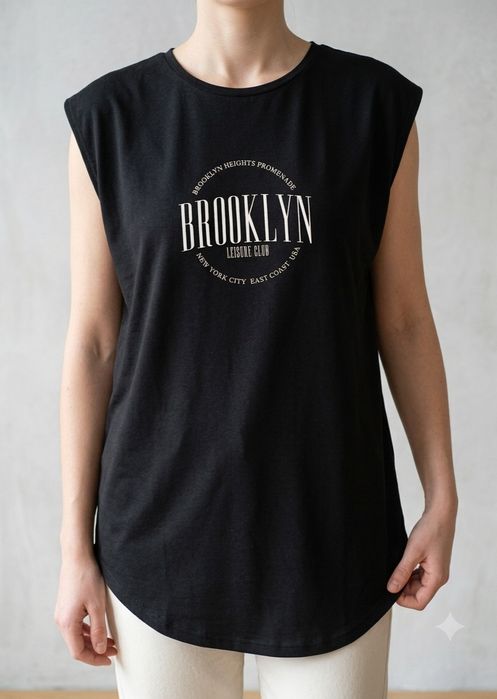 Koszulka T-shirt Primark Brooklyn XXL 46-48 czarna