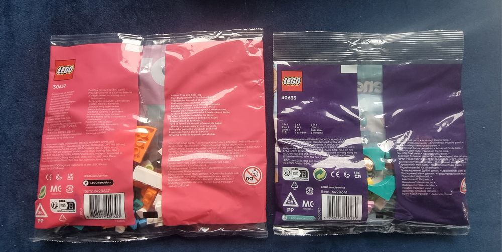 Lego 30637 Dots i 30633 Friends 2 x polybag