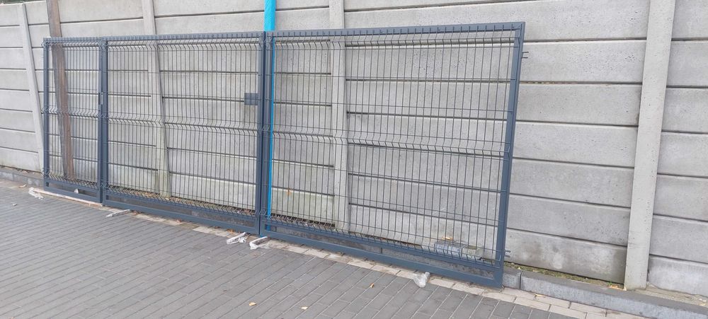 Brama skrzydłowa, przesuwna wypełniona panel ogrodzeniowy