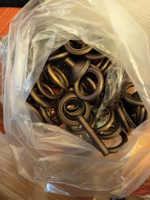 2 Varões Inox c/ argolas