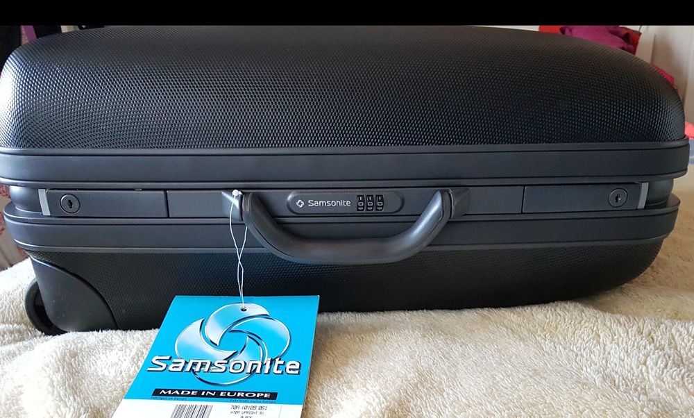 Mala de viagem Sansonite (Nova) rígida com rodas e pega telescópica