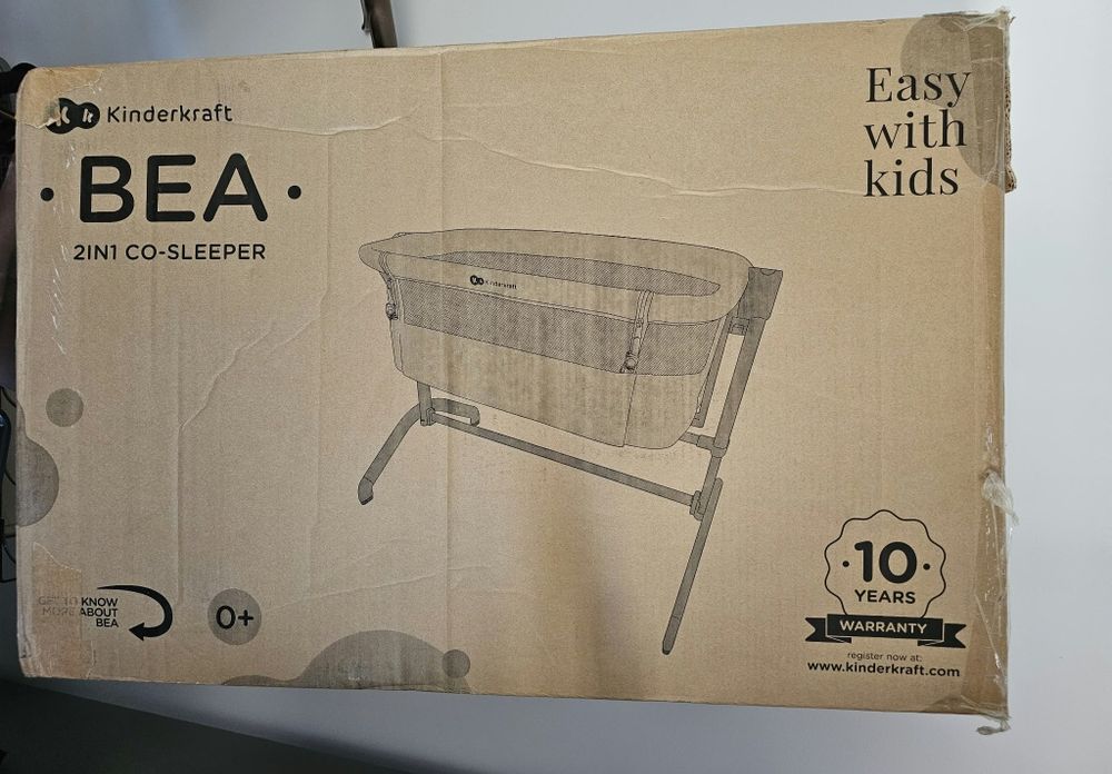 Berço Co-sleep Bea Kinderkraft 2 em 1