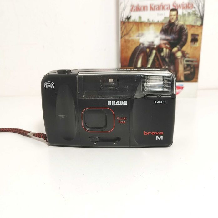 Analogowy aparat kompaktowy na film 35mm BRAUN Bravo M Moror Klasyk Vintage