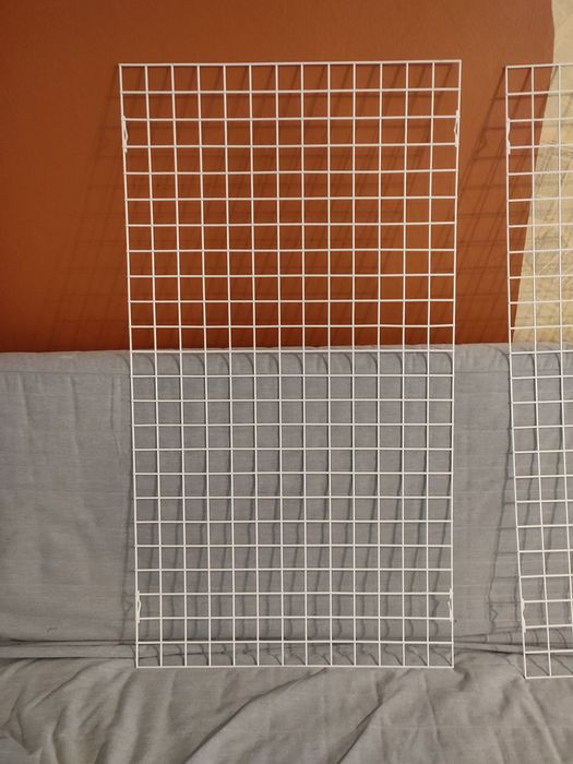 Biała krata kratownica druciana 120x65 cm