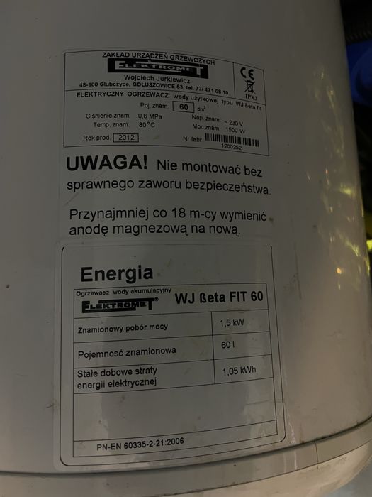 Bojler Elektromet fit 60l