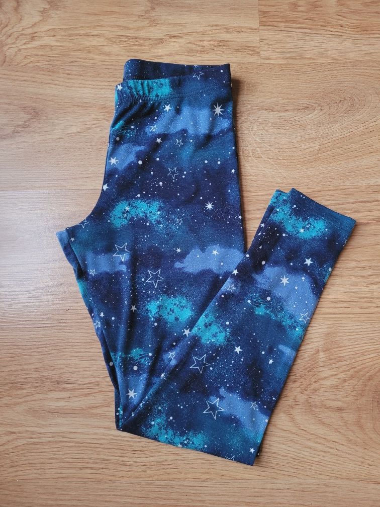 Legginsy galaxy galaktyka domowe sportowe spania piżama M 38 L 40  Mikułowice • OLX.pl