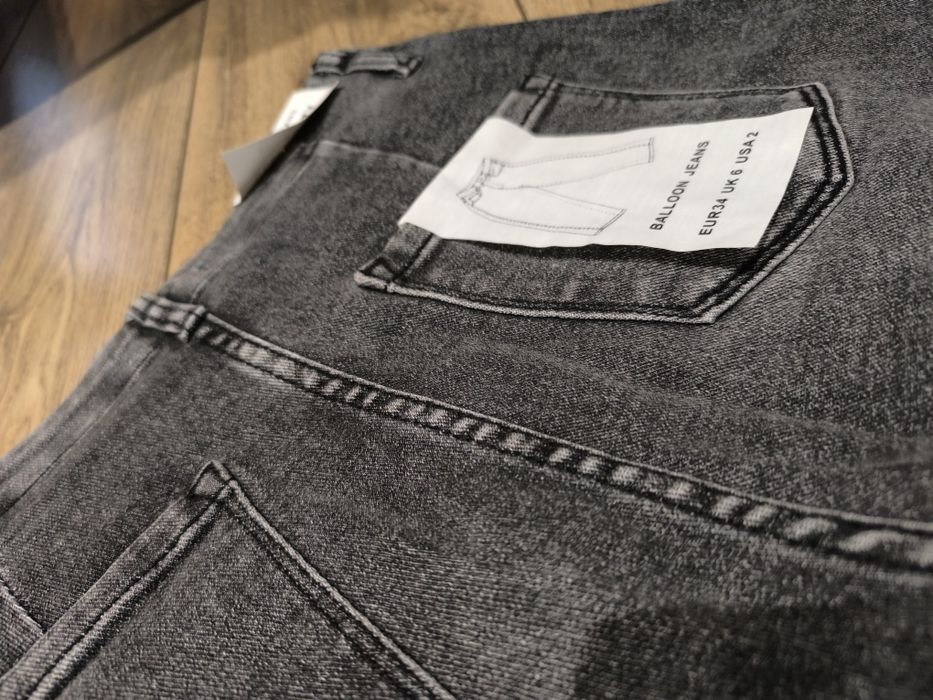 Spodnie jeans balony