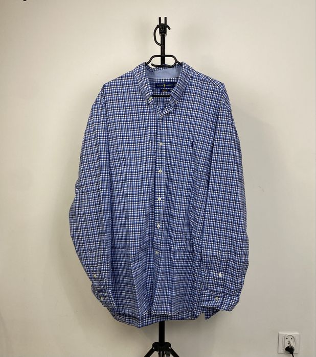 Ralph Lauren męska koszula w kratę z długim rekawem rozmiar XXL