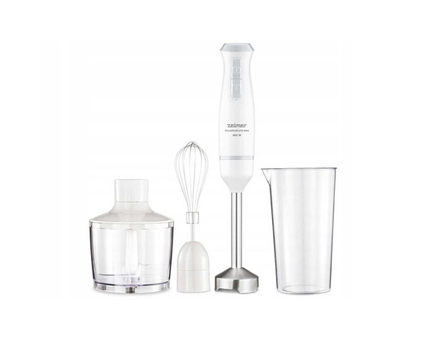 Blender Zelmer Ręczny 800W +Turbo +Rozdrabniacz 450ml + Pojemnik 800ml