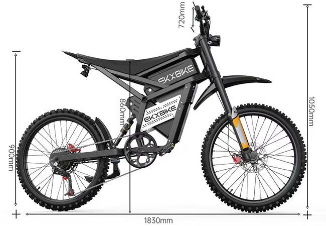 Електричний велосипед EKXBike E6 52V40AH 2000 Вт