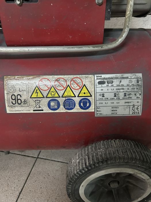 Compressor 50L  2cv  8bar