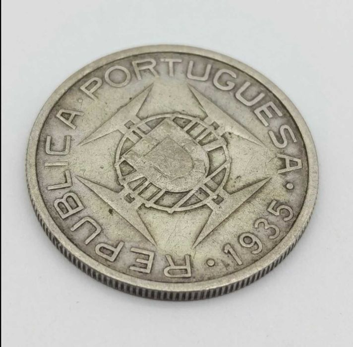Moeda de 5 Escudos de Moçambique de 1935