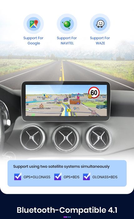 Rádio Android 8/128GB Mercedes CLA A GLA W176 C117 X117 x156 CARPLAY