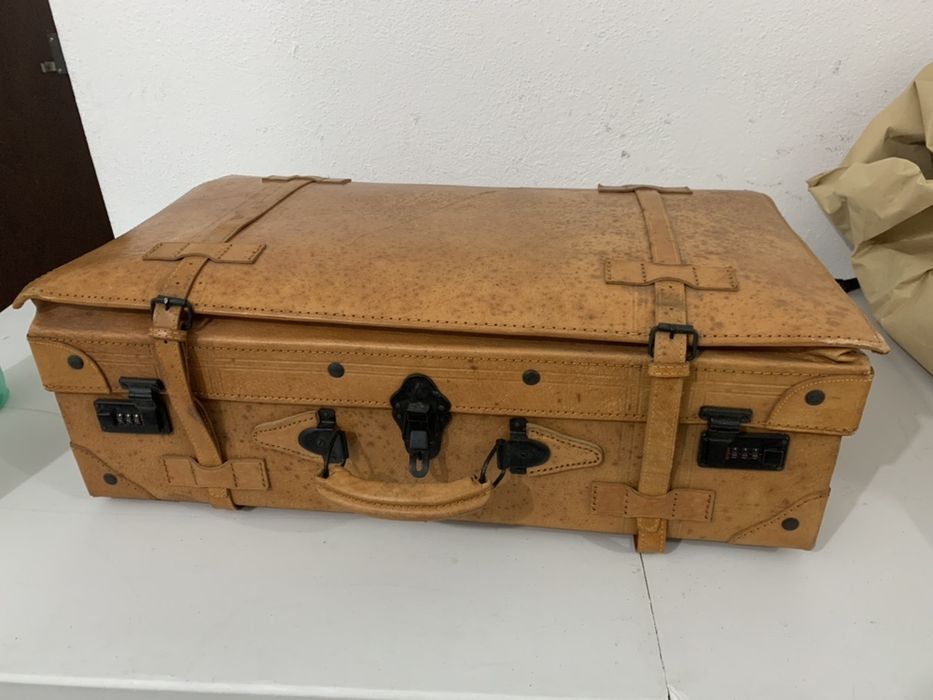 Mala Colonial em Couro