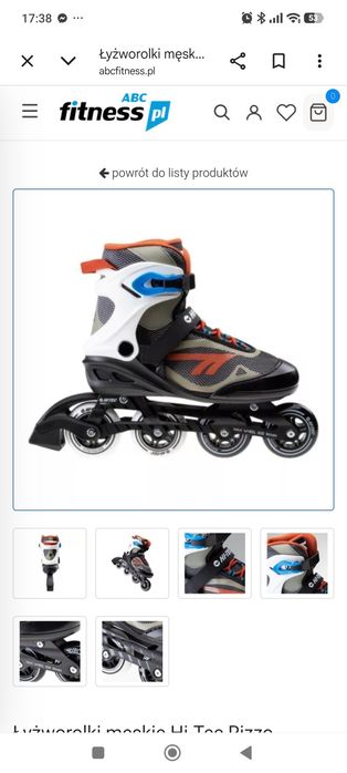 Rolki Hi-Tec rozmiar 43 prawie nowe RYBNIK