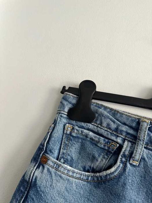 Spodnie dżinsowe dżinsy jeansy Zara 34 xs cotton niebieskie