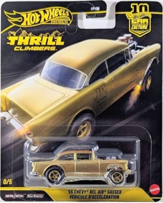'55 Chevy Bel Air® Gasser Véhicule d'Accélération Hot Wheels Premium CHASE 0/5