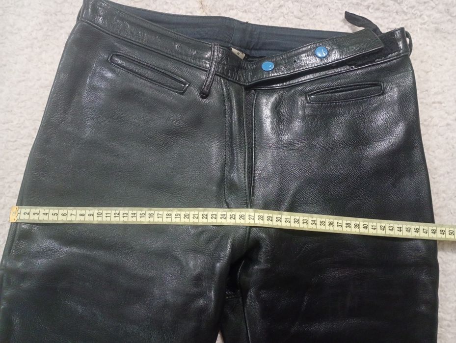 Байкерские с натур,кожи штаны S, обалденные