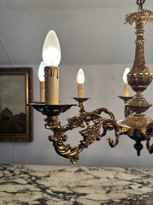 Люстра бронзова на 8 ламп 7462