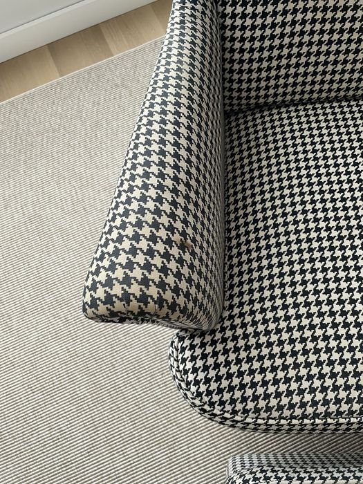 Poltrona e repousa-pés ikea STRANDMON