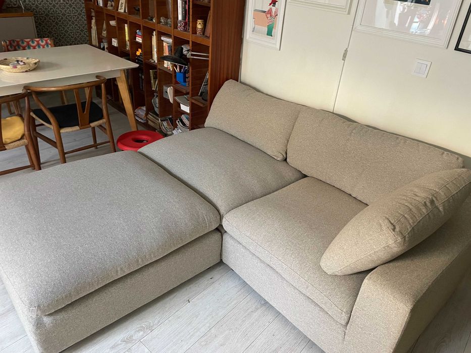 Sofa com chaise-longue Lyby da Jysk NOVA em caixa