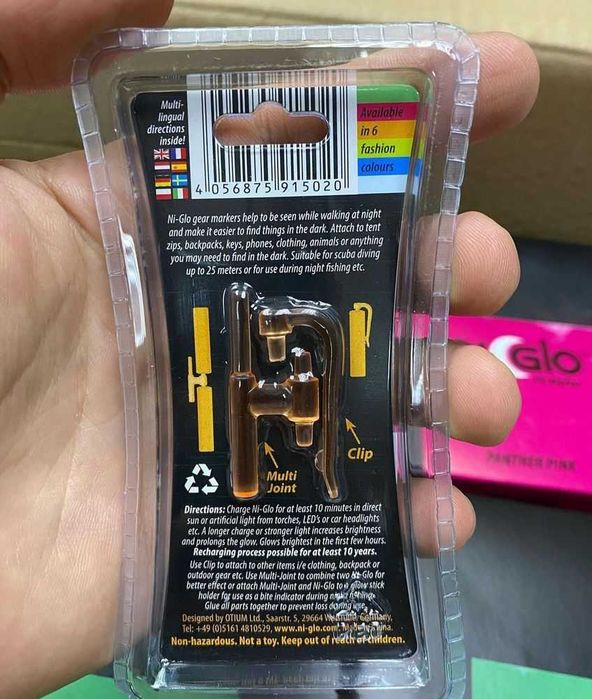 СВЕТОВОЙ БРЕЛОК Ni-Glo(фонарик,поплавок,пигмент,катафот,индикатор,маяк