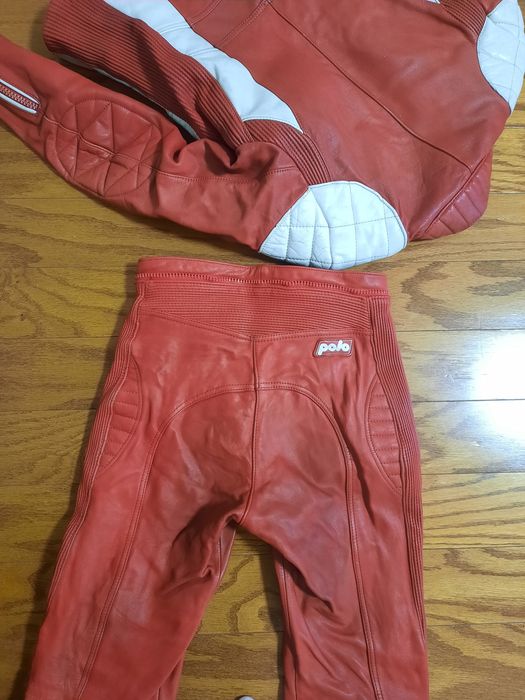 Кожаный мото костюм