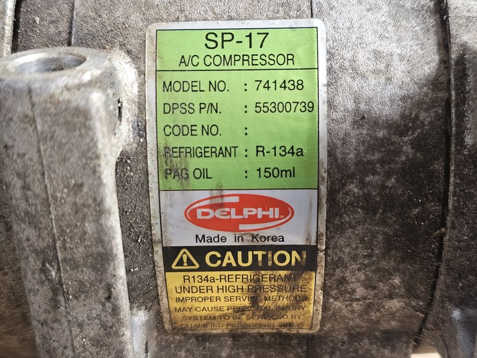 Sprężarka klimatyzacji Opel Antara 2.0 CDTI Delphi kompresor