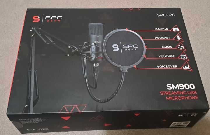 SPC Gear SM900 Streaming Microphone USB (SPG026)