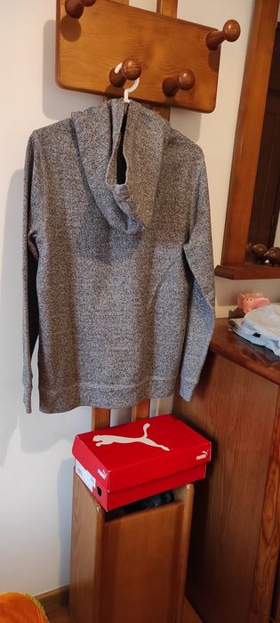 Sweatshrist Roots Kiss com bolsos cinzento e preto 13/14 anos