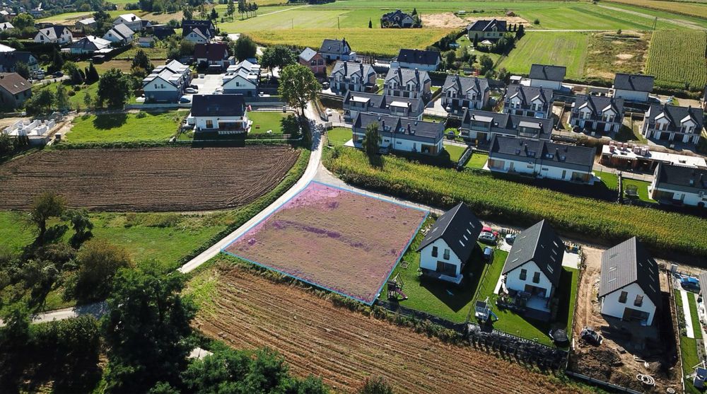 Działka budowlana 12 arow Dojazdów - gmina Kocmyrzow- Luborzyca
