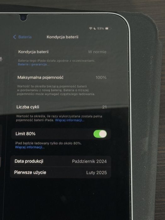 iPad mini 7 (A17 Pro) 256GB Space Gray | bateria 100% | 21 cykli | jak nowy